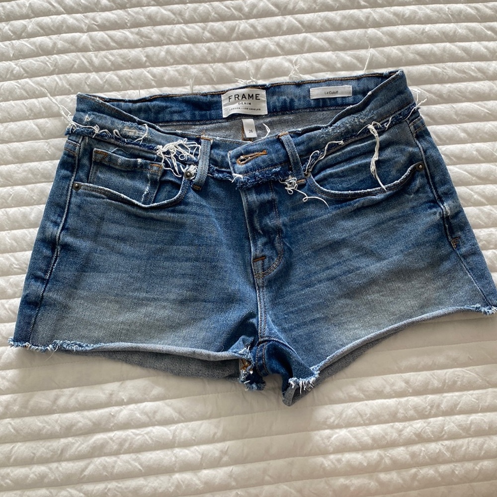 Size 26 Frame Denim Cutoff Shorts